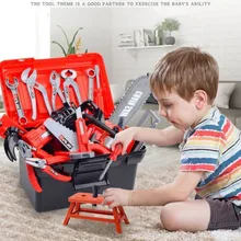 Новые 54 шт. игрушки в виде садовых инструментов, набор инструментов для ролевых игр, набор инструментов для моделирования, дрель, отвертка, набор инструментов для ремонта, игрушки для дома, подарки