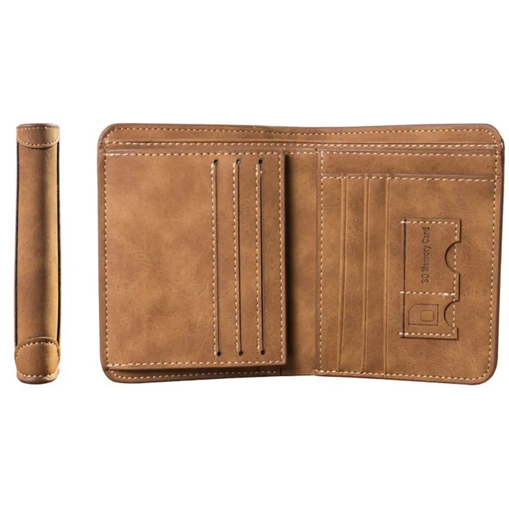 cowhide leather bifold wallet