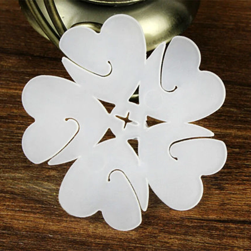  50pcs Balloon Arch Stand Connectors Clip Flower Shape Sealed Birthday Supplies