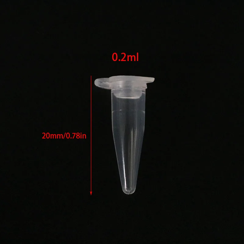 Plastic Test Tubes Centrifuge Tube Micro 0.2 Ml Centrifuge Tube 50 Test Tubes Transparent Plastic Tube Container Science Laboratory Test Accessories Lid