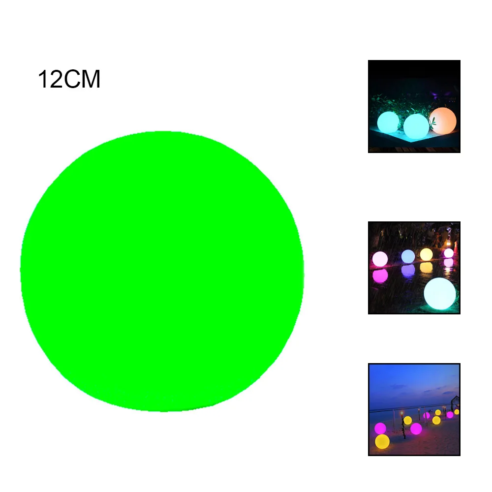 Светодиодный светильник с шариками, перезаряжаемый, RGB, водонепроницаемый, внутренний, уличный светильник, светящийся шар, светильник для дома, сада, лужайки, ландшафтный декор, лампа - Испускаемый цвет: 12M