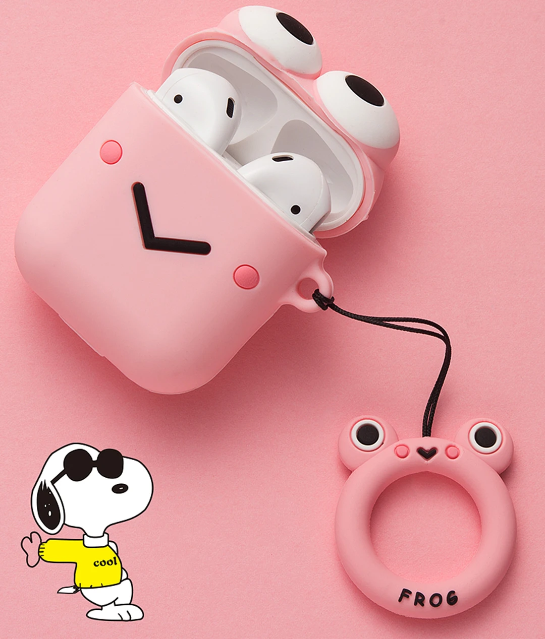 Hand Warmer pink Plush Frog Prince Headphone Cases For Apple Airpods Vogue Silicone Earphone Protection Cover Skin