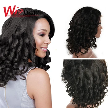 

Bouncy Curly Hair Wig Brazilian Lace Front Human Hair Wigs Short Human Hair Wigs For Black Women Jerry Curl Human Hair Wigs