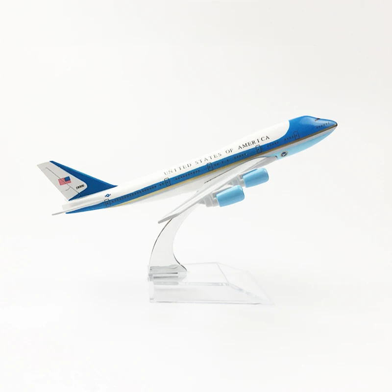 1/400 масштаб металлическая модель самолета Air Force One американские авиалинии Boeing 747 отлитая модель самолета Airway Коллекция игрушек для детей