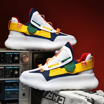 

High Quality 2020 Height Increasing Fashion Men Casual Shoes Spring Autumn Slip-on Adult Man Chunky Sneakers