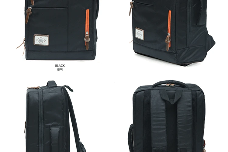 Корейский стиль Для мужчин s нейлоновые рюкзаки большой вместимости Водонепроницаемый подростков 15 дюймов ноутбук сумка для Для мужчин досуг дорожная сумка для мужчин mochila