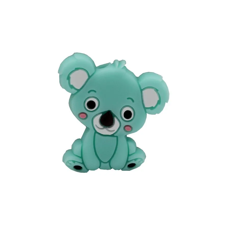 Новинка 100 шт Детские принадлежности Стоматологическая игрушка-брелок Прорезыватель пищевой мягкий и безопасный мини коала