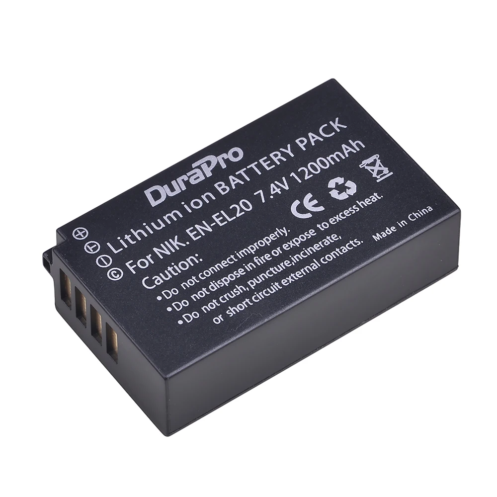 Batterie EN-EL20 Avec Câble USB-C Pour Nikon Coolpix P1000/P950 Etc. - Charge Directe - Haute Capacité