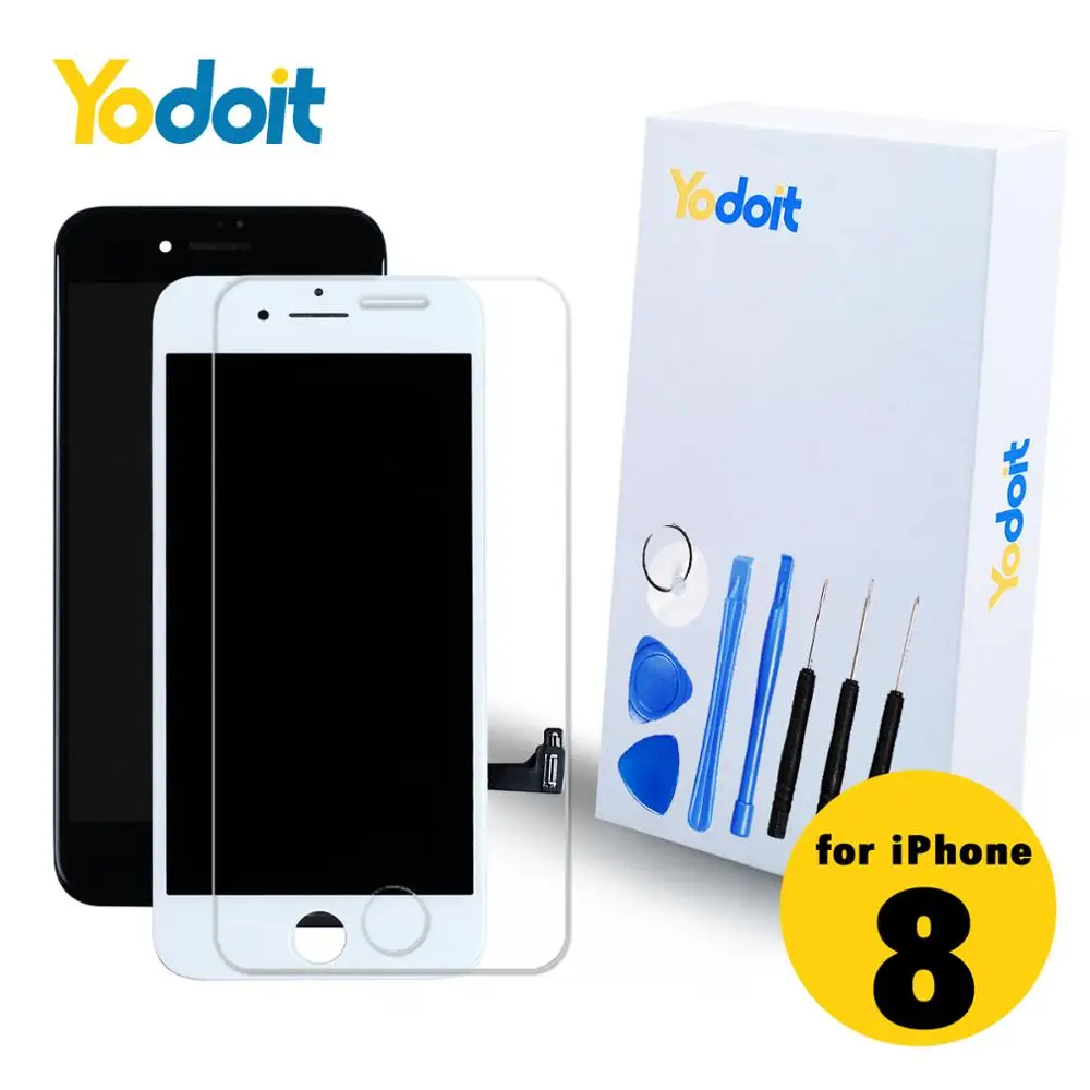 

Yodoit for iPhone 8 LCD Display Screen Replacement Pantalla Assembly 3D Touch LCD Repair Parts Touch Digitizer+Tools