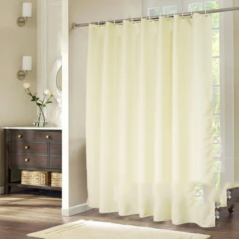 

Pure Color Hotel Bathroom Curtain Bathroom Shower Curtain Waterproof Thickened Mold Bath Closure Curtain Toilet Hanging