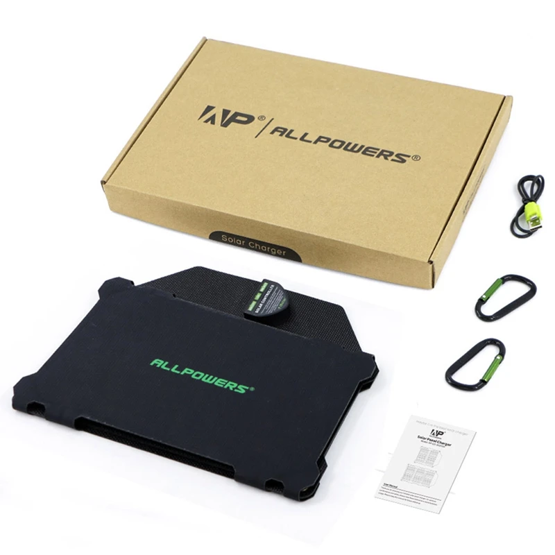 Allpowers 21W зарядное устройство для мобильного телефона Dual Usb 5V 4A солнечная панель Etfe солнечное зарядное устройство для смартфонов