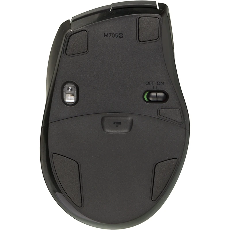 Мышь Logitech M705 серебристый/черный лазерная(1000dpi) беспроводная USB1.1 для ноутбука(5but