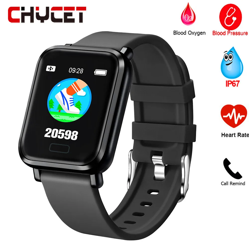 Смарт-часы с датчиком кровяного давления кислородом спортивный фитнес-трекер