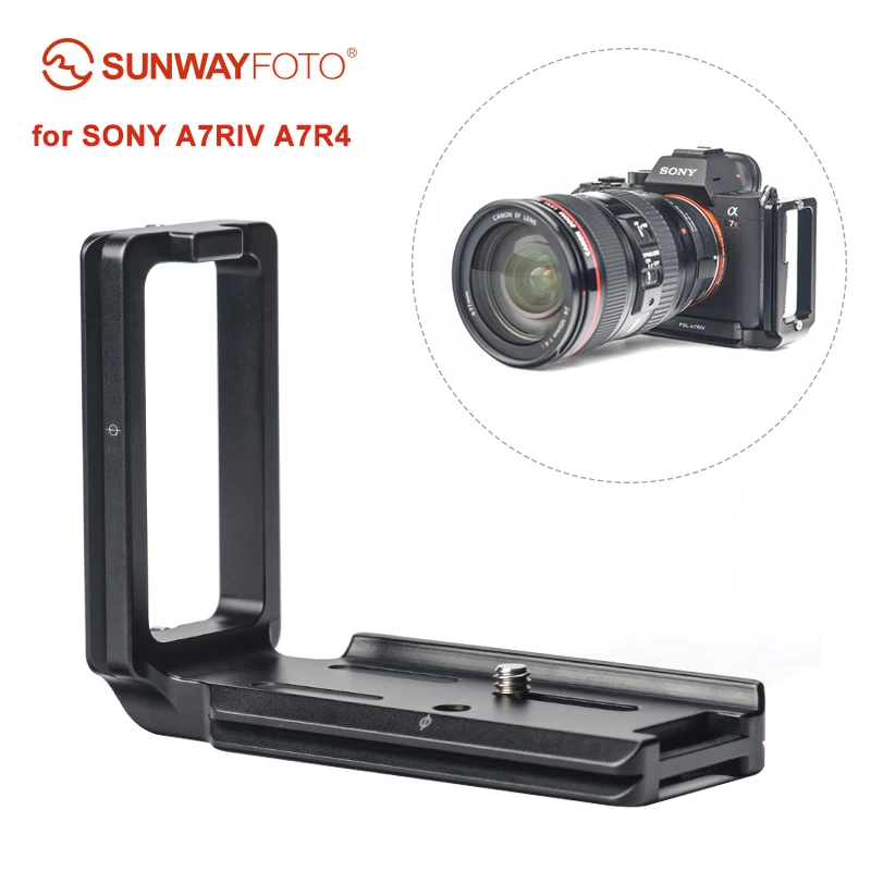 SUNWAYFOTO PSL-A7RIV камера БЫСТРОРАЗЪЕМНАЯ пластина для SONY A7RIV A7R4 L Пластина L форма кронштейн опорная плита