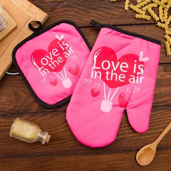 

Kitchen. set 2 ave. Ethel Love Life "Love", prikh. 17 * 17 cm, sleeve. 26 * 16 cm, p / e 100%