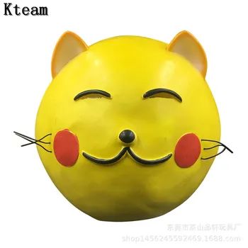 

New Cute Lovely Latex Funny Full Head Black Cat Mask Costumes Cosplay For Funny Carnival Halloween Party Costume Movie Props
