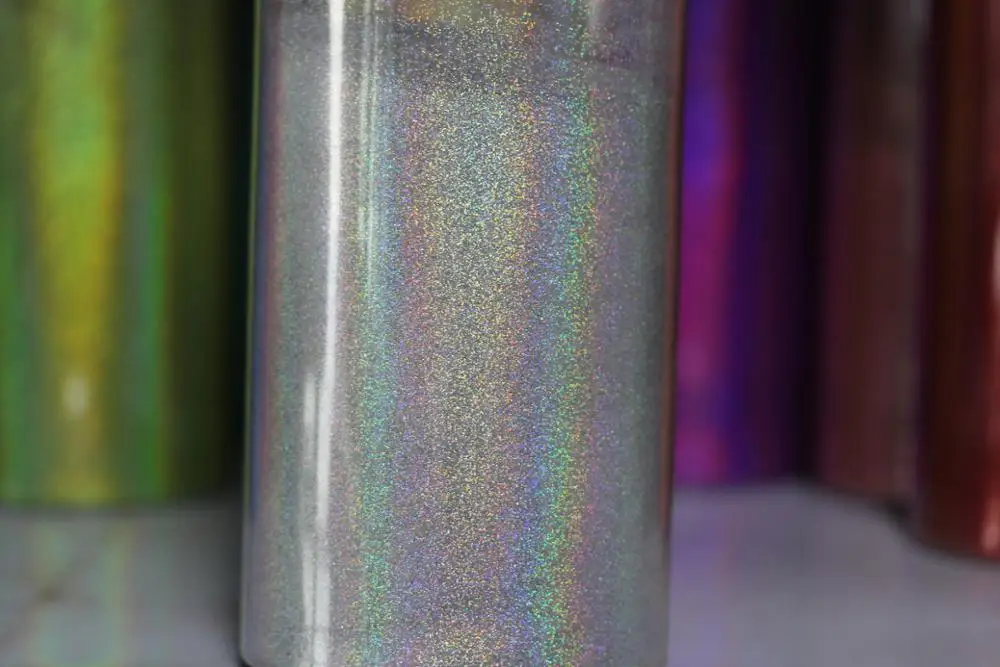 0.1mm (1/256 .004) Silver Fine Holographic Colorful Nail Art Glitter Dust Powder Hexagon Shape for Nail Art decoration DIY