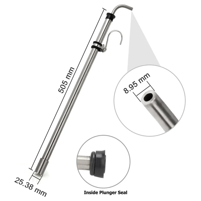 Home Brew Auto Siphon Racking Cane,Stainless Steel Beer Syphon Tube Beer  Transfer With 1M Tubing For Wine Bucket Carboy - AliExpress