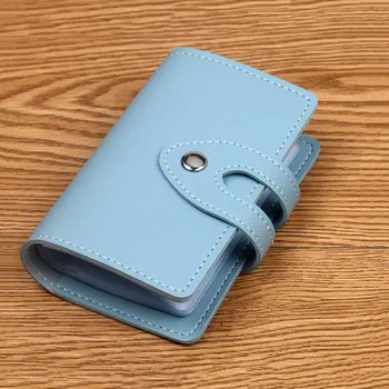 

2020 New Men Women 26 Slot Wallet PU Leather Multi-card Hand Holding Purse Credit Card Holder Organizer Card Bag Carteras Mujer