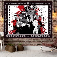 Японский аниме Наруто фон ткань Ins повесить ткань стены ткань фон стены кровать спальня стены гобелен