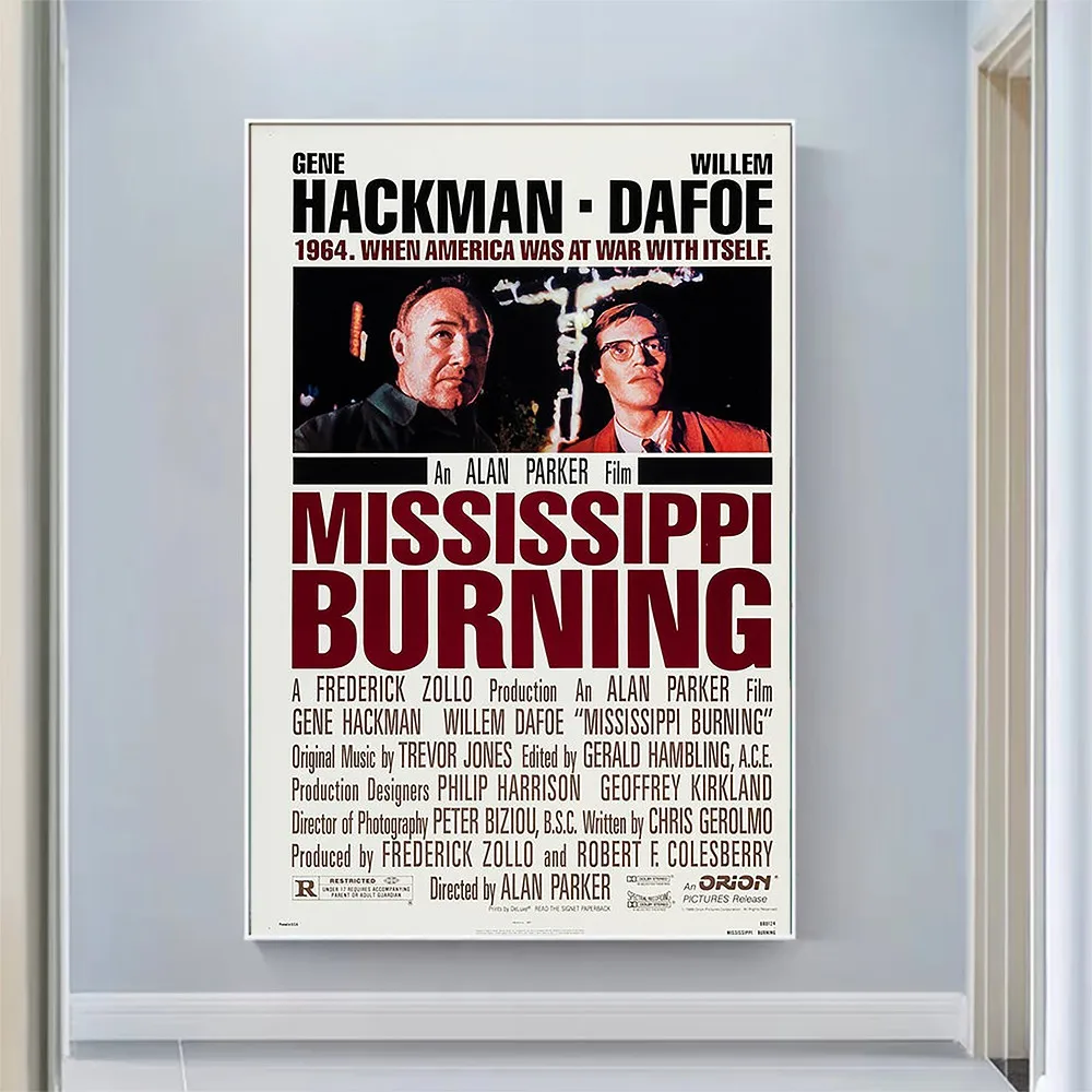 

V2229 Mississippi Burning Vintage Classic Movie Wall Silk Cloth HD Poster Art Home Decoration Gift