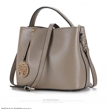

2020 New European and American Fashion Handbag Shoulder Bag Messenger Bag Bucket Bag Women's Bag