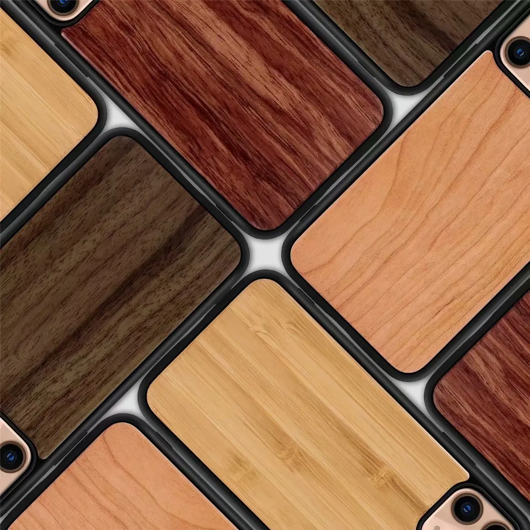 iphone 8 plus case 100% Natural Bamboo Wooden Hard Cover For iPhone 12 11 Pro Max XS XR mini 7 8 Plus Real Walnut palisander Cherry Wood Skin Cases iphone 8 plus silicone case