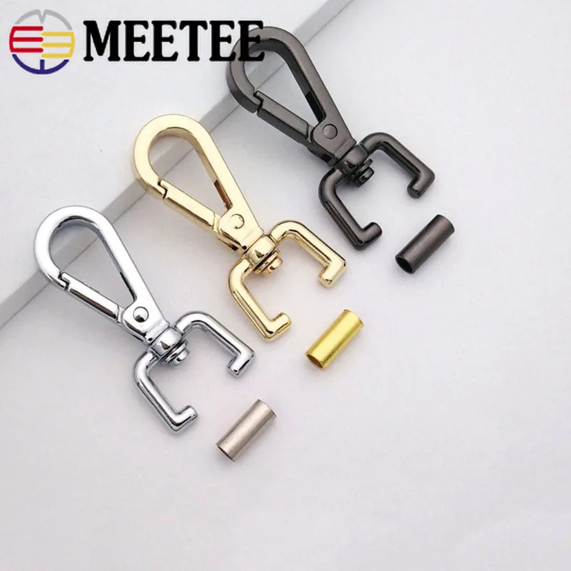 Meetee 4 шт. металлический поворотный триггер застежка-карабин застежка-крючок