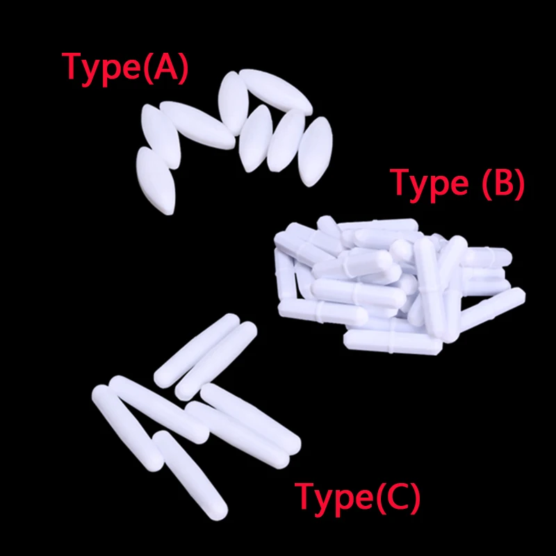 Magnetic Stir Bar Type(A) Type(B) Type(C) A50/60/70 B35/40/45/50/60 C30/35/40/45 PTFE Rotor Magnet Magnetic Stirrer1/ 2/5pcs afbeelding
