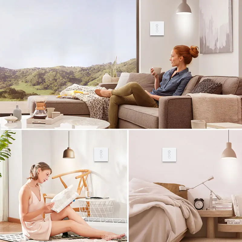 Wifi настенный сенсорный светильник Smart Dimmer Switch 400 Вт 1 банда стандарт
