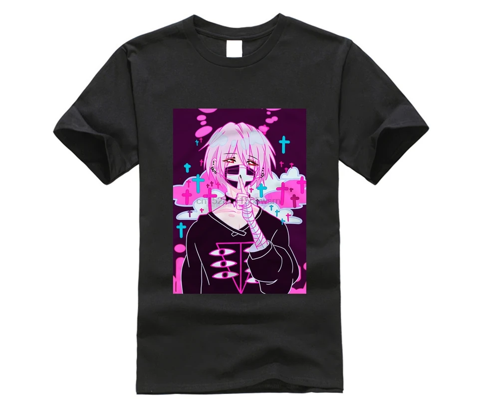 T Shirt Anime Manga Boy Japan Punk Pastel Goth Gasmask Gasmaske T Shirts Aliexpress