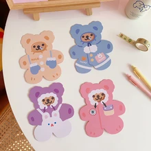 Creativo costura tarjeta niños bendición felicitación tarjeta tarjetas sobre Año Nuevo postal tarjeta de regalo libro accesorios decorativos
