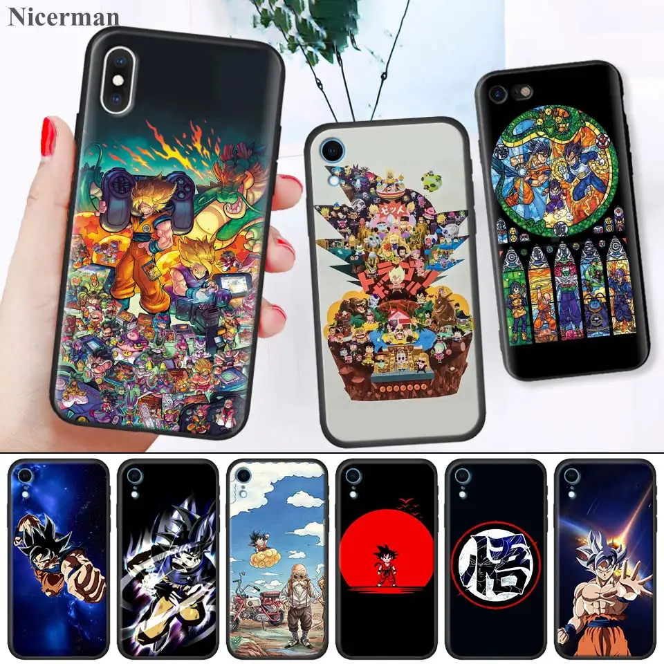 

Silicone Case for iPhone X XS XR XSMax 7 8 6 6S 5C 5E 5S 5 Plus 8+ 7+ 6+ 6S+ iPhone 11 Pro Max Ultra Instinct Vegeta vs son goku
