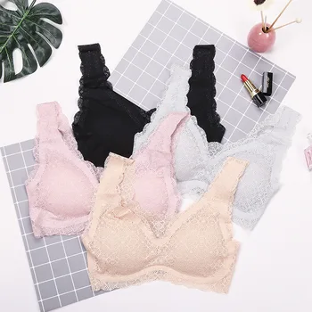 

Diane Japanese-style Sexy Lace Bra without Steel Ring Seamless Bra Women's Solid Seamless Bra Underwear Fen