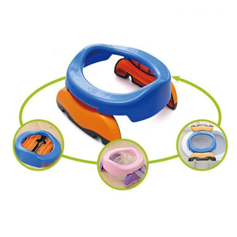 Детский Писсуар для путешествий, пластиковое сиденье для унитаза, портативный Детский горшок для унитаза, детский складной стул, учебный горшок, кольцо с мочой
