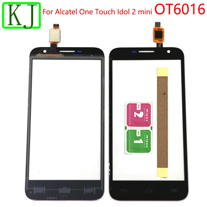 Для Alcatel One Touch Idol 2 mini 6016 OT6016 сенсорный экран дигитайзер Переднее стекло сенсор для ot 6016 Сенсорная панель без lcd