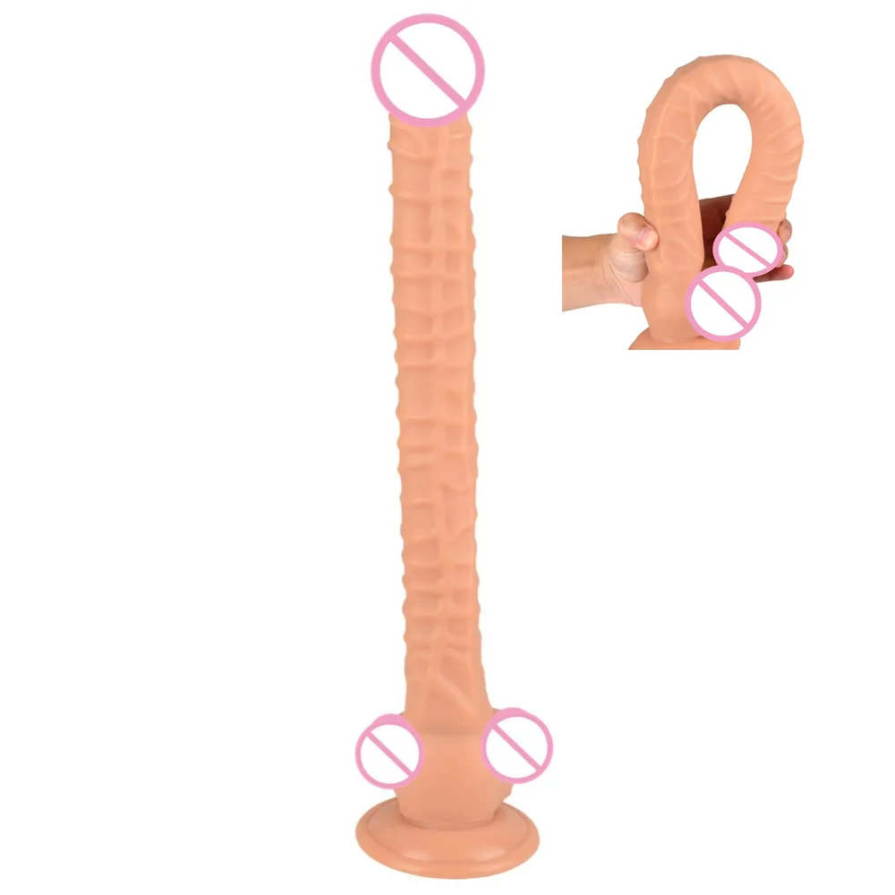 410*40mm Long Realistic Horse Dildo Super Soft Anal Dildos With Suction Cup  Strapon Big Black Animal Penis Sex Toys For Women