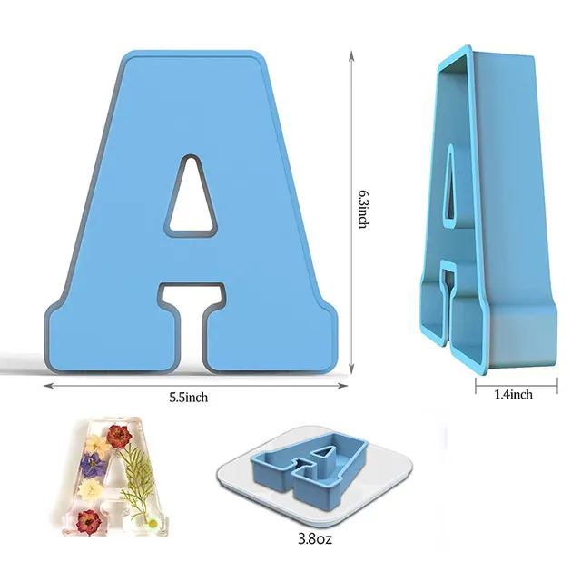 Silicone Alphabet Molds Large Letter Molds Epoxy Resin Molds For