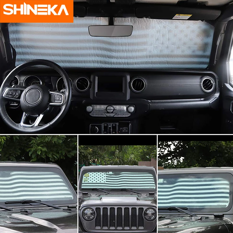 Солнцезащитный козырек SHINEKA солнцезащитный для Jeep Wrangler JL JLU 2018 2019 аксессуары 2 4