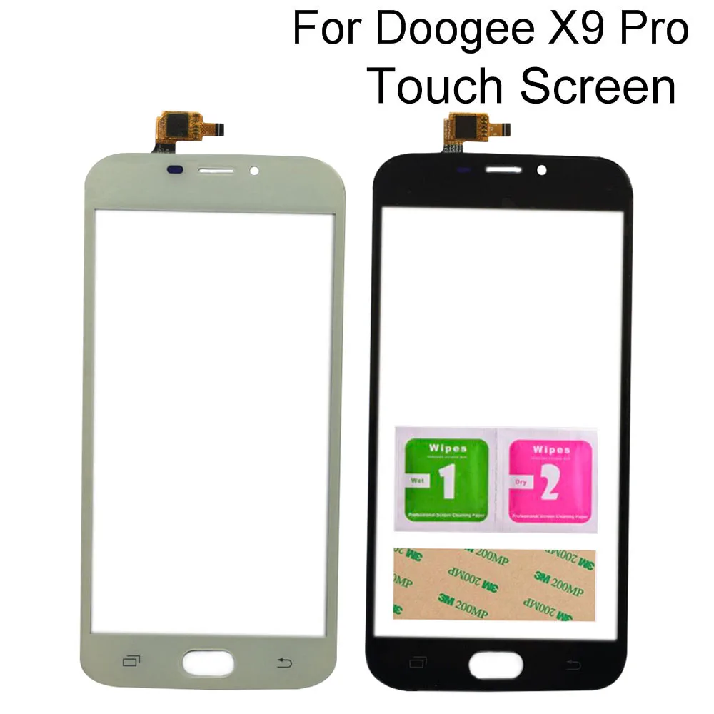 

Touch Screen Glass For Doogee X9 Pro Touch Panel Sensor Front Glass TouchScreen Mobile Replacement Tools 3M Glue