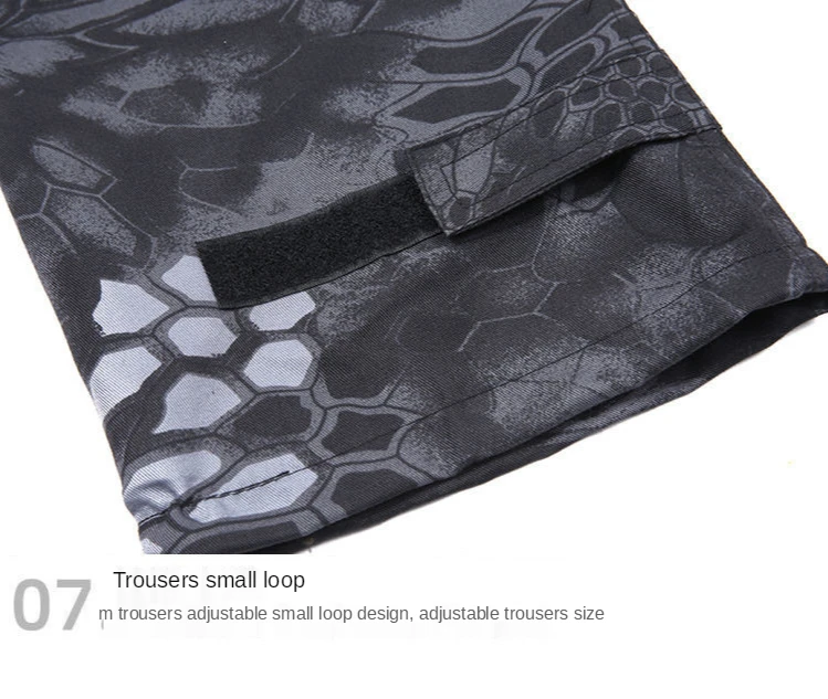 Camouflage Men 's Suit 2021 Spring and Autumn Youth Military Training Wear-Resistant Sweat-Absorbent Trousers Two - Piece Suit Camouflage Men 's Suit 2021 Spring and Autumn Youth Military Training Wear-Resistant Sweat-Absorbent Trousers Two - Piece Suit