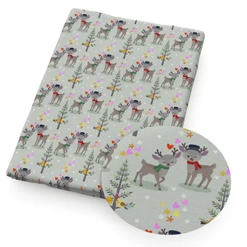 

New Christmas 50*145cm Printed Polyester Cotton Fabric (Discontinuous)Patchwork for Sewing Dress DIY Cushion Cover,1Yc8176