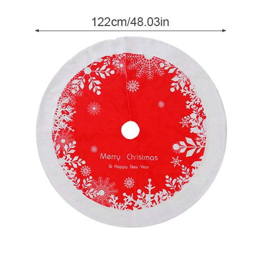 Konco Christmas Tree Skirt Carpet Merry Christmas Decoration for Home Natal Tree Skirts New Year Decoration Home Party decor - Цвет: 122cm