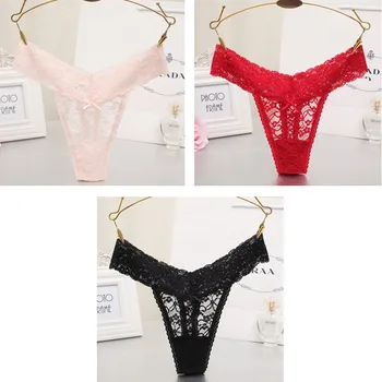 

Women's Cotton Panties, Sexy Lingerie, Soft Thong, Female Panties, Comfortable Lace Underwear, Intimate S-XXL For Girls, 3 Piece