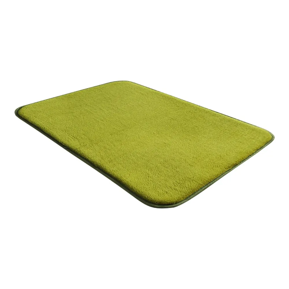 10 размеров водопоглощающий ковер твердый коврик для ванной комнаты мохнатый коврик для ванной комплект кухонный дверной коврик ковер для туалета нескользящий - Цвет: Green