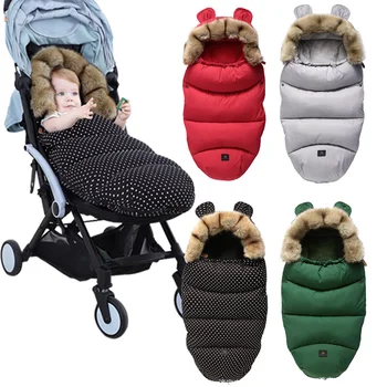 

Baby Sleeping Bag Stroller Winter Warm Windproof Thick Sleep Sacks For Infant 0-24M Wheelchair Envelopes cocoon For Newborns