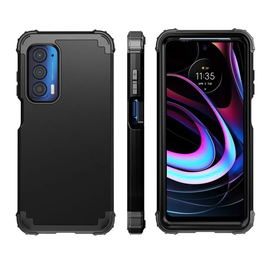 Fit Motorola edge 5G UW Heavy Duty Sturdy Armor Defender Impact Shockproof Protective Case For Motorola Moto edge Cover phone case leather phone case phone protector cover