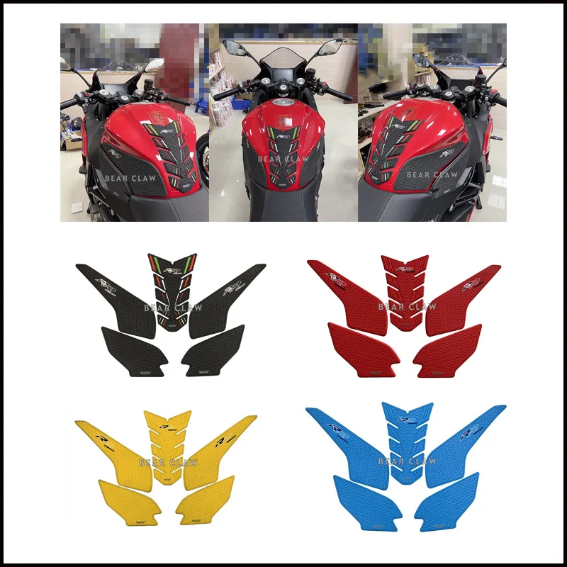 Motorcycle Tank Pad Protector Sticker Decal Gas Fuel Knee Grip Traction Side For Benelli QJMOTOR QJ600GS-3B Race 600 Race 600RR