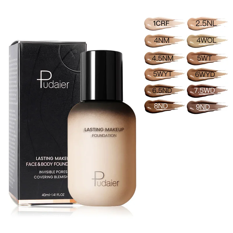 

19 Colors Face Foundation Cream Liquid Long-lasting Matte Base Foundation Concealer Professional Makeup Concealing Face Primer