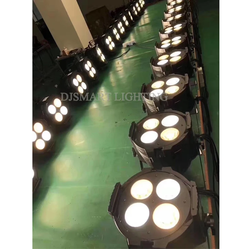 4 шт. 50 Вт COB Led Par теплый белый+ холодный белый 2в1 высокая яркость 200 Вт COB Par64 Светодиодный точечный светильник dj светильник
